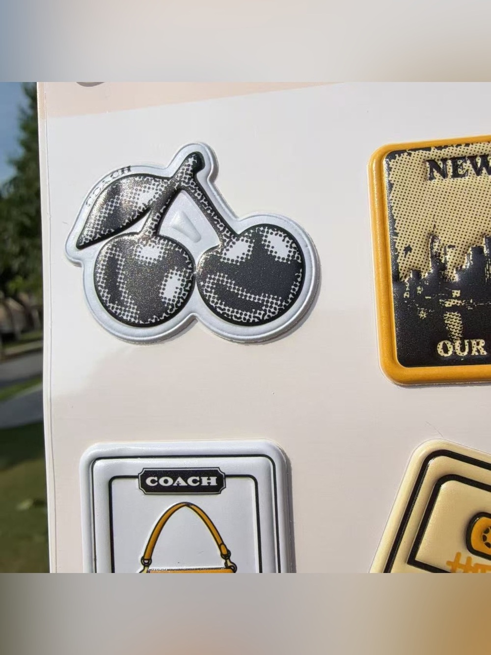 COACH NYC Sticker Set – Tabby Bag, Cherry & New York Collection - Picture 5 of 6